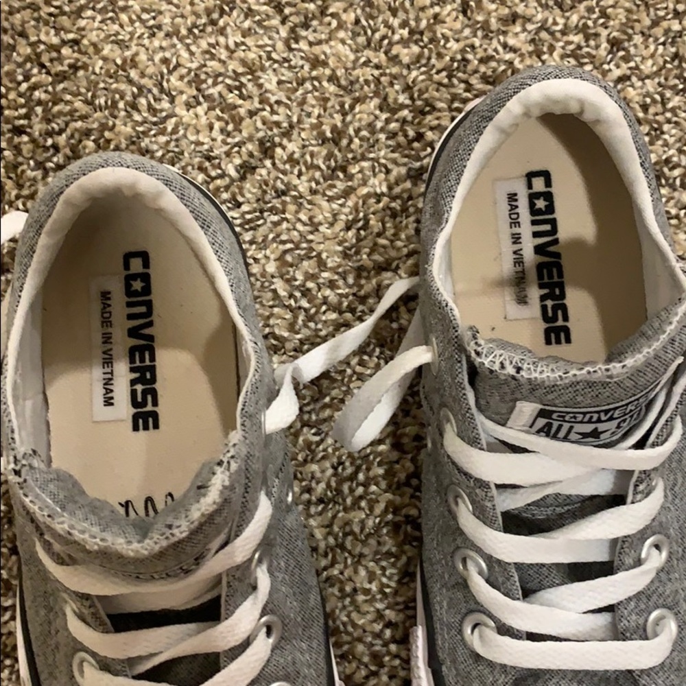 Light Grey converse - Picture 2 of 4